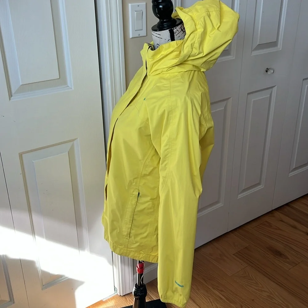 The North Face Hyvent Youth Girl Yellow Rain Jacket. Size XL 18 - Picture 5 of 15
